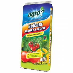 Substrát pre paradajky, papriky a uhorky Agro 40+5l