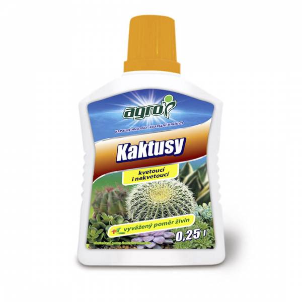 Kvapalné hnojivo Kaktusy Agro 0,25l