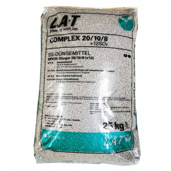Jarné trávnikové hnojivo COMPLEX NPK 20108 +12SO₃ 25kg