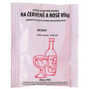 Aktívne vínne kvasinky na červené víno
