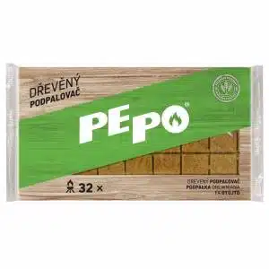 Drevený podpaľovač Pepo kocky 32ks